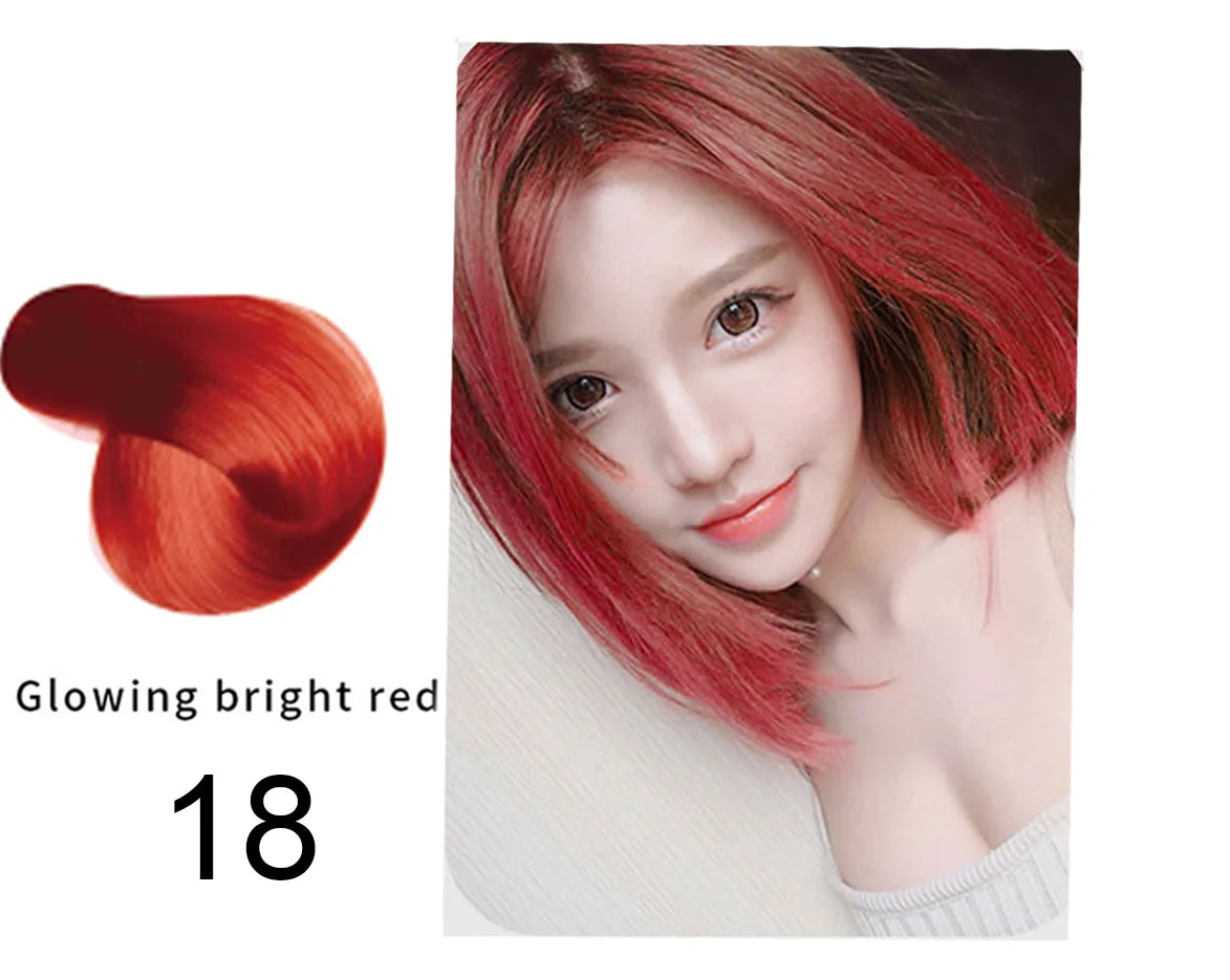 020-Mokeru 500ml Argan Oil Hair Dye Color Shampoo