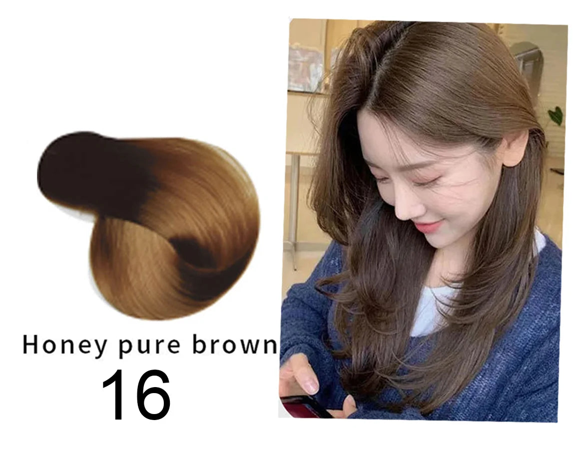 020-Mokeru 500ml Argan Oil Hair Dye Color Shampoo